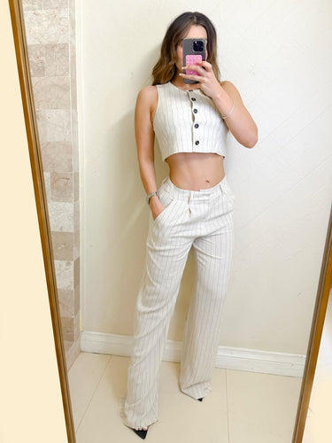 Marissa linen pant set